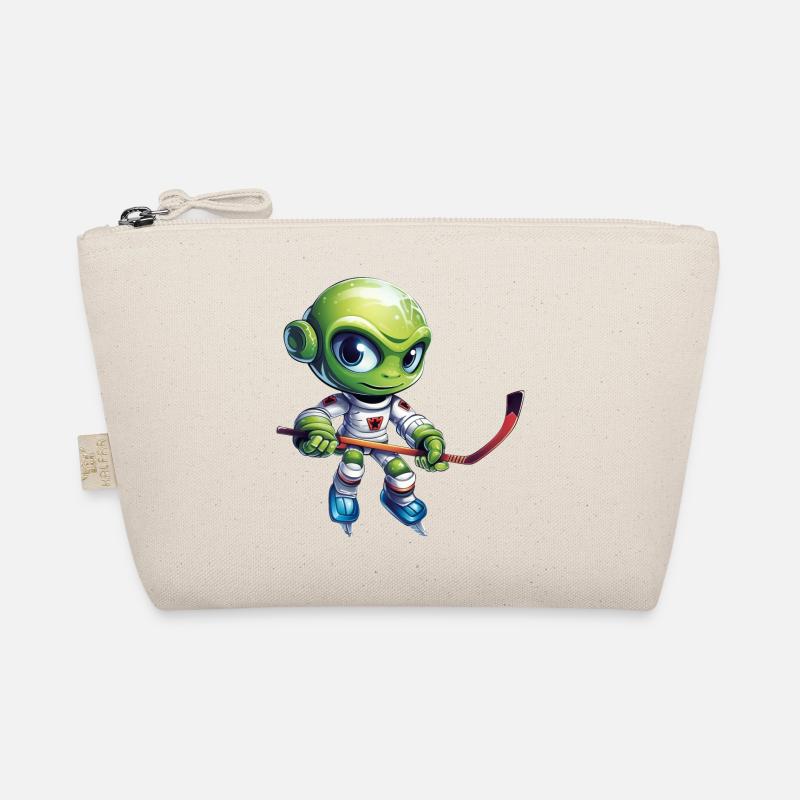 Alien Eishockeyspieler Bio-Täschchen