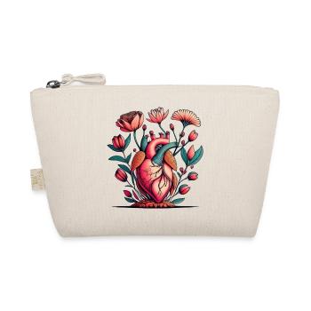 Blumenherz Anatomie Burst - Bio-Täschchen - Natur - Vorne