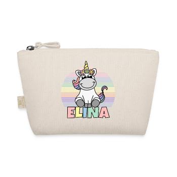 Elina Unicorn Name - Organic Pouch - nature - Front