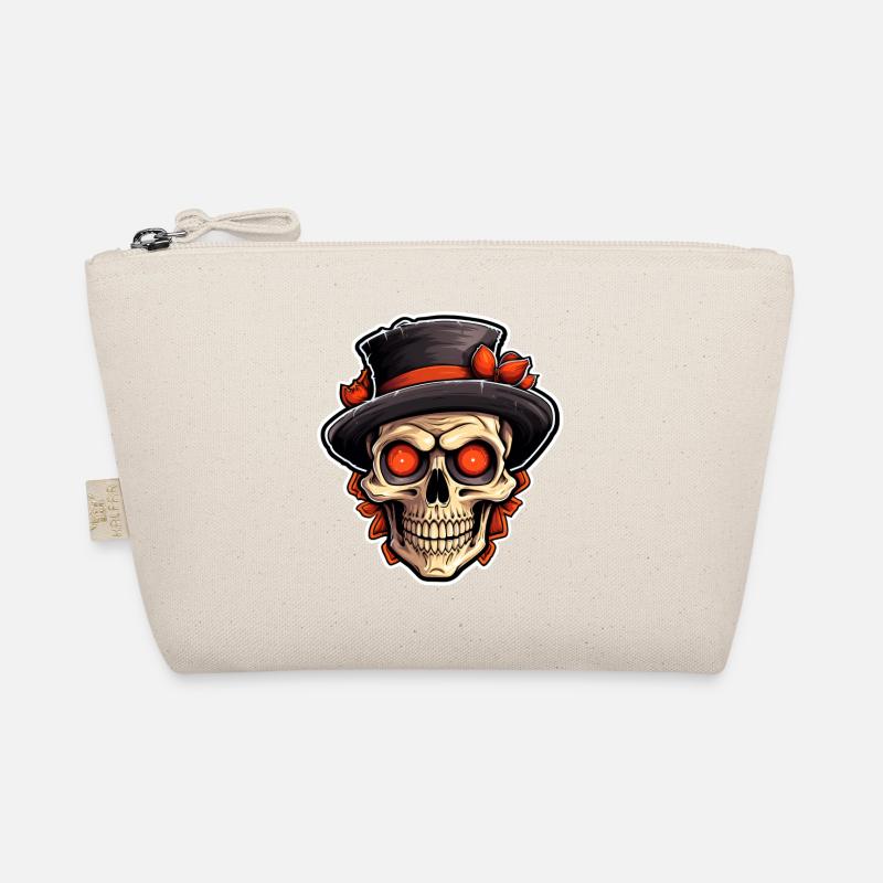 Halloween Skull Organic Pouch