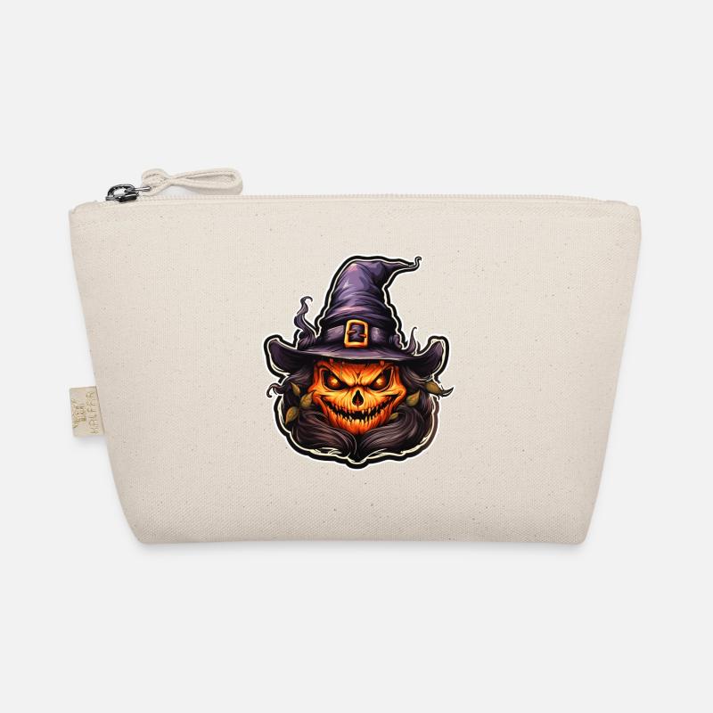 Pumpkin with witch hat Halloween Organic Pouch