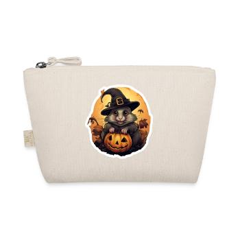 Halloween Maus - Bio-Täschchen - Natur - Vorne