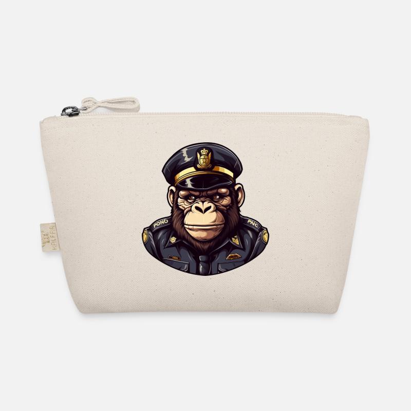 Monkey Policeman Organic Pouch