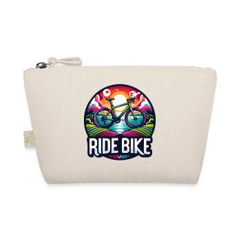 Ride Bike - Get on the bike, cyclist. - Organic Pouch - nature - Front