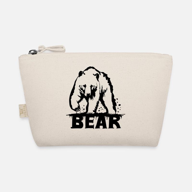 Bear Pawing [Black] Organic Pouch