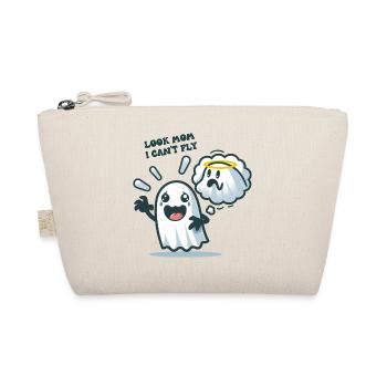 Look Mom I Can't Fly - Organic Pouch - nature - Front