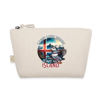 Island - lasst mich durch - Papageientaucher - Bio-Täschchen - Natur - Vorne
