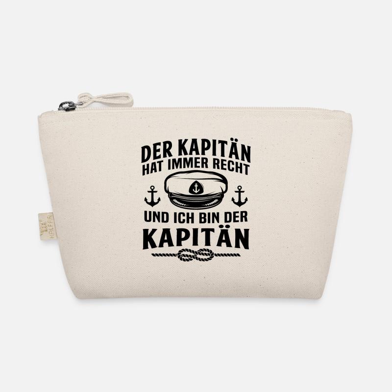 ich bin der kapitän - Bio-Täschchen - Natur