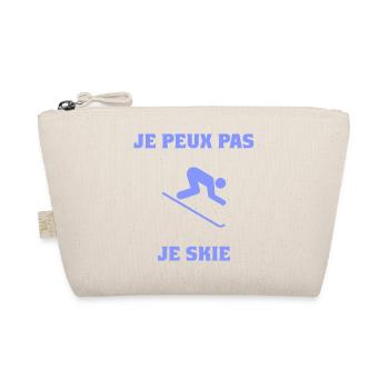 JE PEUX PAS. SKIER. SKI. RAQUETTE. SNOW. SNOWBOARD - Trousse biologique - nature - Devant