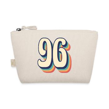 T-Shirt rétro Vintage numéro 96 quatre-vingt-seize - Trousse biologique - nature - Devant