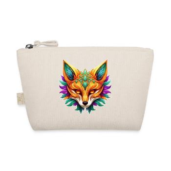 Mardi Gras Fuchs Portrait - Bio-Täschchen - Natur - Vorne