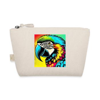 Perroquet Pop Art - Trousse biologique - nature - Devant