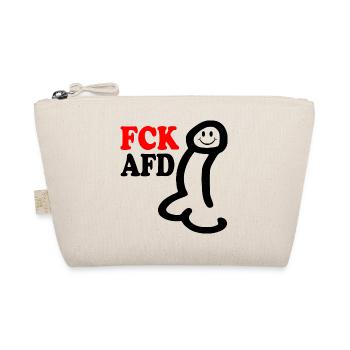 Fck afd penis - Bio-Täschchen - Natur - Vorne