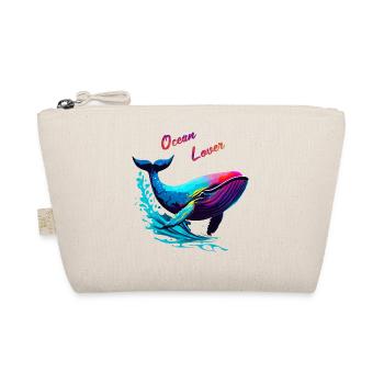 Ocean Lover. Whale - Organic Pouch - nature - Front