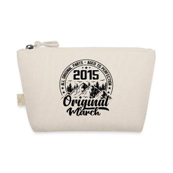 2015 March Original: 9 Years Anniversary Gift - Organic Pouch - nature - Front