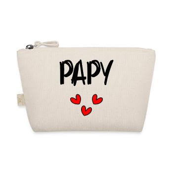 PAPY. FÊTE DES PÈRES. BONNE FÊTE PAPY. JE T'AIME. - Trousse biologique - nature - Devant