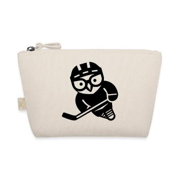 Hockey sur glace hibou silhouette harfang des neiges joueur - Trousse biologique - nature - Devant
