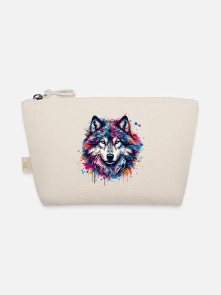 Wolf - Bio-Täschchen - Natur