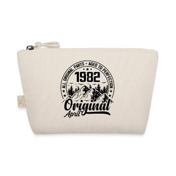 1982 April Original: 42 Years Anniversary Gift - Organic Pouch - nature - Front