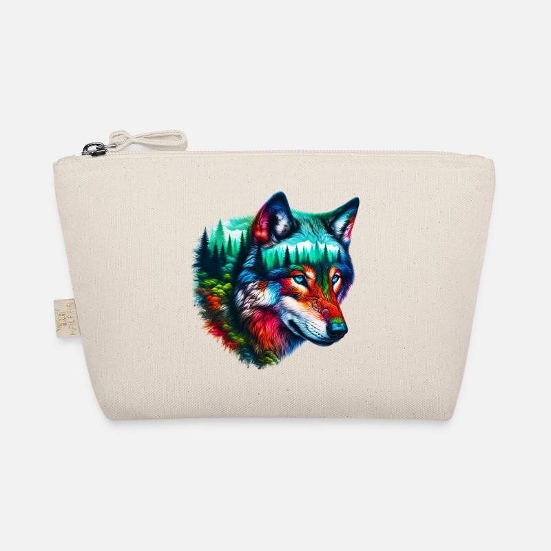 Wolf - Bio-Täschchen - Natur