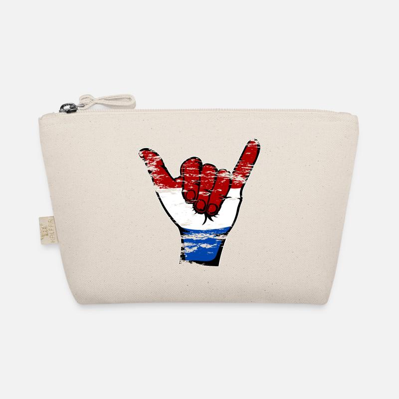 Drapeau de la Hollande Symbole de surf utilisé Trousse biologique