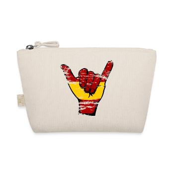 Spain Flag Surfing Symbol Used - Organic Pouch - nature - Front