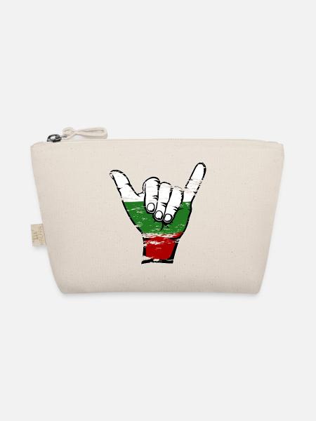 Bulgarien Flagge Surfing Symbol used - Bio-Täschchen - Natur