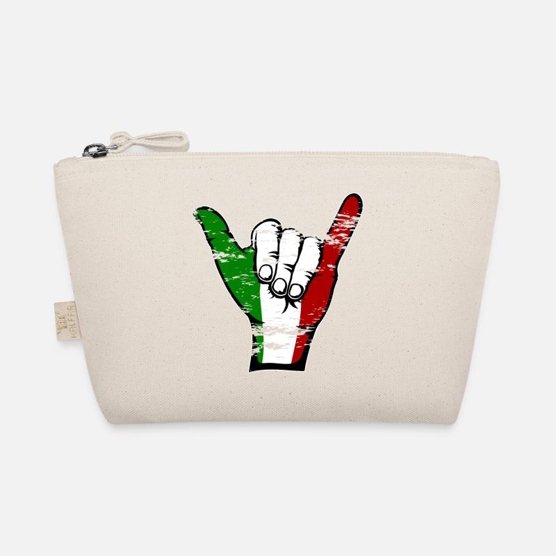 Drapeau de l’Italie Symbole de surf utilisé - Trousse biologique - nature