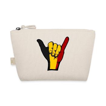 Belgien Flagge Surfing Symbol - Bio-Täschchen - Natur - Vorne