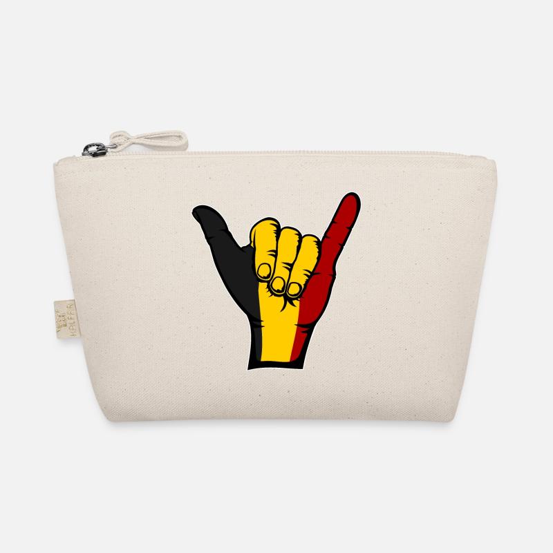 Drapeau de la Belgique Symbole de surf Trousse biologique