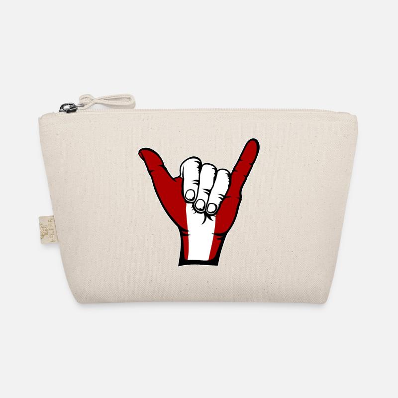 Drapeau du Pérou Symbole de surf Trousse biologique