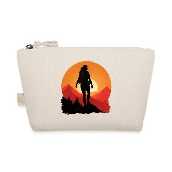 Hiking Hiking Female Woman - Organic Pouch - nature - Front