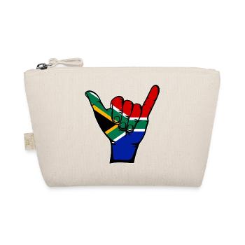 South Africa Flag Surfing Symbol - Organic Pouch - nature - Front
