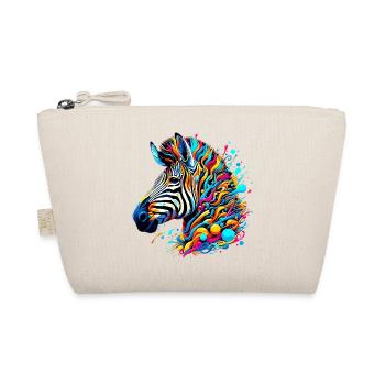 Zebra - Bio-Täschchen - Natur - Vorne