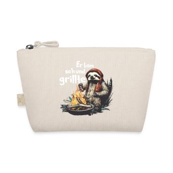 Er kam sah und grillte Sloth Griller - Bio-Täschchen - Natur - Vorne