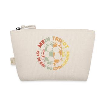 lustige Sprüche Fußball Trikot in der Wäsche icon - Bio-Täschchen - Natur - Vorne