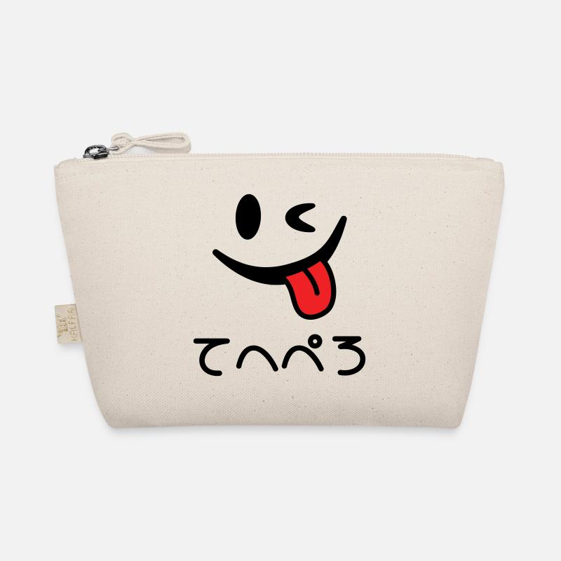 Winking Face Tongue Out てへぺろ Tehepero | Oops Organic Pouch