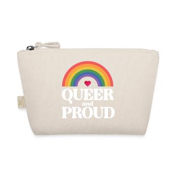 LGBT Pride Month - Queer and Proud - Organic Pouch - nature - Front