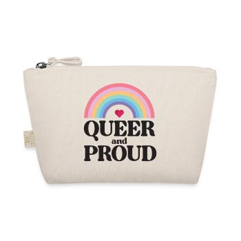 LGBT Pride Month - Queer and Proud - Organic Pouch - nature - Front