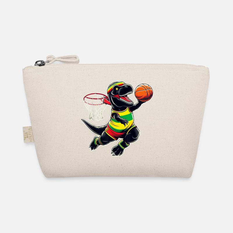 T-rex Dunking Un dinosaure Juneteenth de basket-ball Trousse biologique