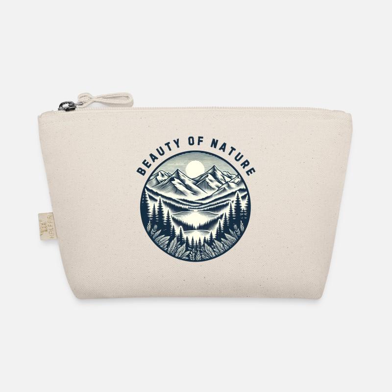 Mountains vintage Organic Pouch