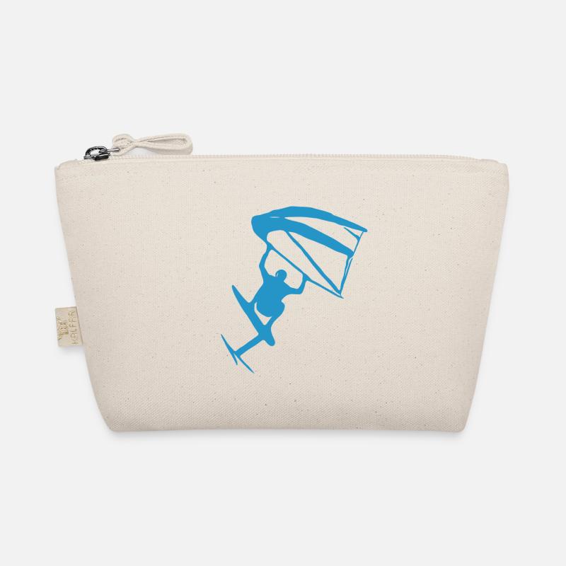 Wingfoiling Sticker - Bio-Täschchen - Natur