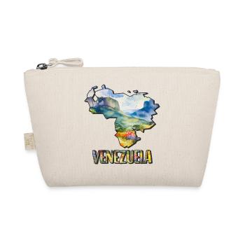 Aquarell Landkarte Venezuela - Bio-Täschchen - Natur - Vorne