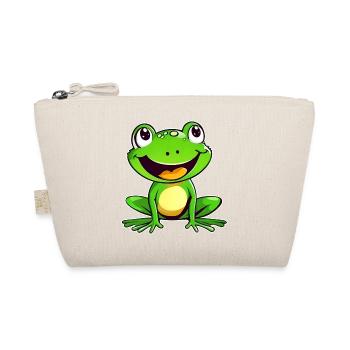 Cute frog in comic style - Organic Pouch - nature - Front