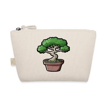 Comic Bonsai Baum - Bio-Täschchen - Natur - Vorne