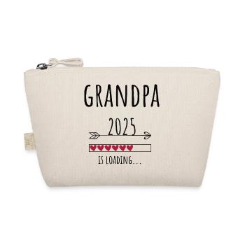 Schwangerschaft Opa Babyglück Geschenk - Bio-Täschchen - Natur - Vorne