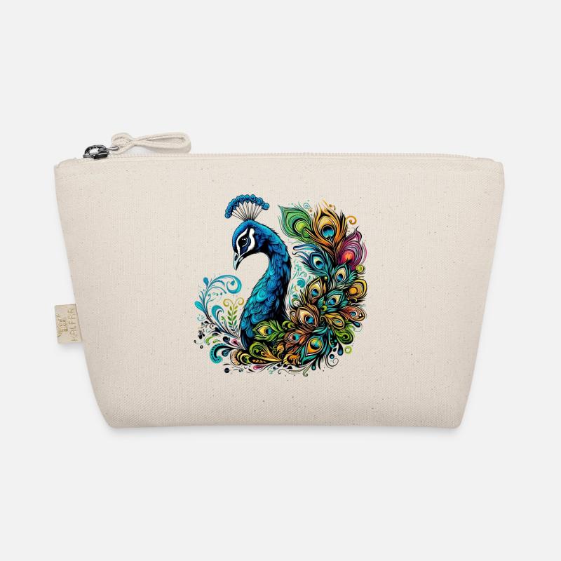 Pfau - Bio-Täschchen - Natur