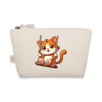 Chat de dessin animé mignon se balançant sur l’aire de jeux - Trousse biologique - nature - Devant