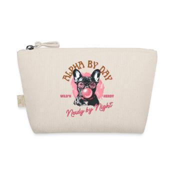 Bouledogue français avec lunettes et chewing-gum - Trousse biologique - nature - Devant