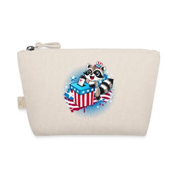 A raccoon casts his vote in the US election - Organic Pouch - nature - Front